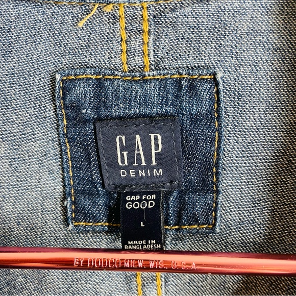 Gap Denim Chore Jacket Unisex Kids size L - Picture 11 of 13